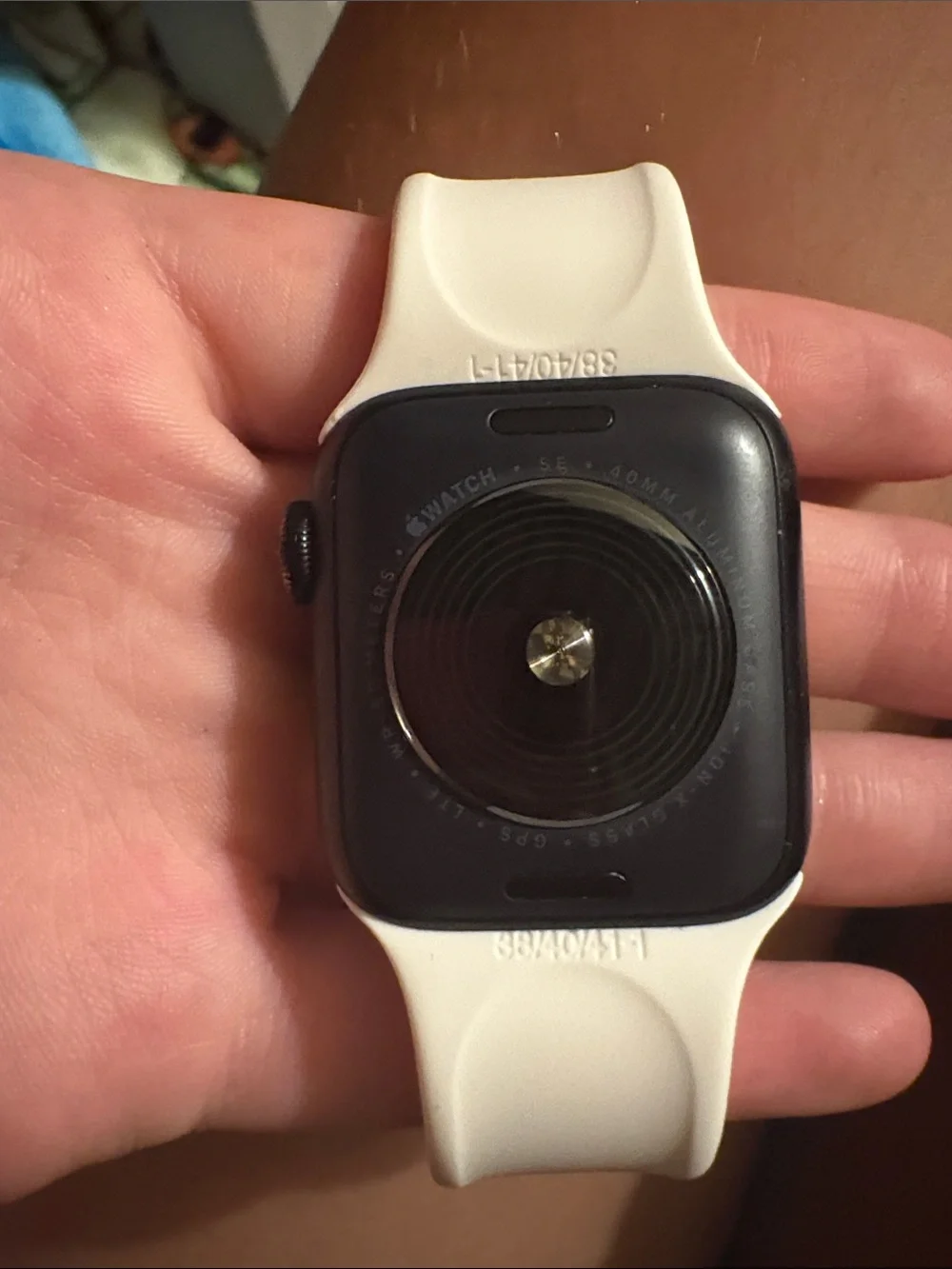 2 Apple Watches  with Beige Silicone Band - Modern Touchscreen Wearable